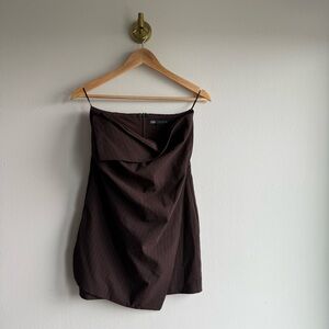 Zara Brown Mini Dress